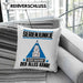 Serienjunkie Kissen mit Füllung 40x40 Geschenk für Serienjunkie Der Mann Der Alles Kann Geschenkidee zum Geburtstag (Grau) Blau Trendation