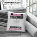 Yogalehrer Kissen mit Füllung 40x40 Geschenk für Yogalehrer Geburtstag Lustiger Spruch Was Ist Deine Superkraft (Grau) Rosa Trendation