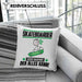 Skateboarder Kissen mit Füllung 40x40 Geschenk für Skateboarder Der Mann Der Alles Kann Geschenkidee zum Geburtstag (Grau) Blau Trendation
