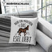 Lustige Esel-Kissen mit Füllung 40x40 Geschenk für Mädchen, die Esel lieben "Nur Ein Mädchen Das Esel Liebt" (Grau) Blau Trendation