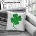 St Patricks Day Kissen mit Füllung 40x40 Klee Kleeblatt Irisch Irland Geschenkidee (Grau) Rosa Trendation