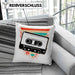 Nostalgie Kassette Geschenk Alte Straße 80er 90er Jahre GeschenkKissen mit Füllung 40x40 (Grau) Grün Trendation