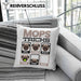 Mops Besitzer Kissen mit Füllung 40x40 Geschenk Lustiger Spruch Geschenkidee Mops Tricks Bleib (Grau) Grün Trendation