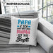 Mama Geschenk Kissen mit Füllung 40x40 Papa Und Ich Sind Uns Einig Mama Ist Die Beste Geschenkidee Muttertagsgeschenk von Sohn Tochter (Grau) Grau Trendation