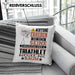 Triathlet Geschenk Kissen mit Füllung 40x40 Lustiger Spruch Erheben Sie Sich Der Triathlet Betritt den Raum (Grau) Blau Trendation