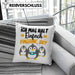 Pinguine Geschenk Kissen mit Füllung 40x40 Mädchen Geschenkdiee Pinguin-Liebhaberin Ich Mag Halt Einfach Pinguine Ok (Grau) Grün Trendation
