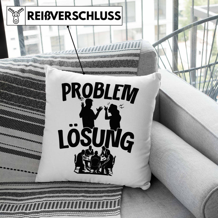 Poker Kissen mit Füllung 40x40 Geschenk für Poker-Spieler Männer Geschenkidee Problem und Lösung Poker Spielen Kartenspielen (Grau) Grün Trendation
