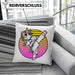 Karate-Kissen mit Füllung 40x40 Geschenk Kampfsport-Fans Jiu Jitsu Geschenkidee Einhorn Lustig Frauen (Grau) Grün Trendation