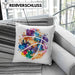 Basketball Kissen mit Füllung 40x40 Geschenk für Basketballspieler Basketball Trainer Coach (Grau) Grau Trendation