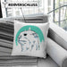 Otter Kissen mit Füllung 40x40 Geschenk Natur Otter-Liebhaber Geschenkidee Geburtstag (Grau) Blau Trendation
