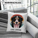 Berner Sennen Besitzer Kissen mit Füllung 40x40 Geschenk Lustiger Spruch Geschenkidee Berner Sennen Mama Papa (Grau) Blau Trendation