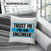 Ingenieur Kissen mit Füllung 40x40 Gadget Geschenk Ingeneur Geschenkidee Lustig (Grau) Blau Trendation