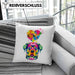 Rottweiler Herz Farbe Besitzer Kissen mit Füllung 40x40 Geschenk Lustiger Spruch Geschenkidee Rottweiler Liebhaber (Grau) Grau Trendation