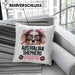 Australian Shepherd Papa Besitzer Kissen mit Füllung 40x40 Geschenk Lustiger Spruch Geschenkidee Australian Shepherd Liebhaber (Grau) Rosa Trendation