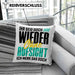 Lustiger Spruch Kissen mit Füllung 40x40 Geschenk Ihr Seid Doch Wieder Ohne Aufsicht Ich Merk Das Doch (Grau) Blau Trendation