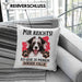 Border Collies Besitzer Kissen mit Füllung 40x40 Geschenk Lustiger Spruch Geschenkidee Mir Reichts Ich Geh Zu Meinem Border Collies (Grau) Grün Trendation