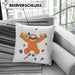 Bouldern Lustige Kissen mit Füllung 40x40 Kletterfans Kletterhalle Geschenkidee (Grau) Grün Trendation