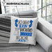 Geologe Kissen mit Füllung 40x40 Geschenk So Sieht Ein RIchtig Cooler Geologe Aus Geschenkidee Lustiger Spruch Geburtstag (Grau) Blau Trendation