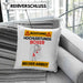 Boxer Kissen mit Füllung 40x40 Geschenk Lustiger Spruch Geschenkidee für Boxer Achtung Hochleistungs Boxer Bei Der Arbeit (Grau) Blau Trendation