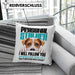 Jack Russell Besitzerin Kissen mit Füllung 40x40 Geschenk Lustiger Spruch Geschenkidee Personal Stalker (Grau) Blau Trendation