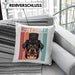 Rottweiler Besitzer Kissen mit Füllung 40x40 Geschenk Lustiger Spruch Geschenkidee Retro Vinatge Rottweiler (Grau) Grün Trendation