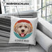 Golden Retriever Besitzer Kissen mit Füllung 40x40 Geschenk Lustiger Spruch Geschenkidee Golden Retriever Mama Papa (Grau) Grau Trendation