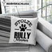 Hunde Kissen mit Füllung 40x40 Geschenk für stolze Bully-Mamas Bully Hunde Geschenkidee (Grau) Blau Trendation