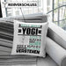 Yogi Geschenk Kaffee-Kissen mit Füllung 40x40 Geschenkidee für Yogi Ich Bin Yogi Ich Kann Es Dir Erklären Jedoch Nicht Für Dich Verstehen Spruch Lustig (Grau) Grau Trendation