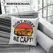 Lustige Kissen mit Füllung 40x40 "Don't Worry Be Cappy" lustiges Geschenk für Capybara-Liebhaber (Grau) Blau Trendation