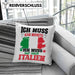 Ich Muss Gar Nix Ich Muss Nur Nach Italien Kissen mit Füllung 40x40 (Grau) Grün Trendation
