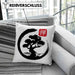 Lustige Bonsai Kissen mit Füllung 40x40 Geschenk für Bonsai-Liebhaber Silhoette (Grau) Blau Trendation