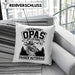 Motorrad Opa Kissen mit Füllung 40x40 Geschenk Echte Opas Fahren Motorrad Geschenkidee Vatertag Opa Biker (Grau) Grün Trendation