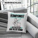 Komponist Kissen mit Füllung 40x40 Geschenk für Komponist Der Mann Der Alles Kann Geschenkidee zum Geburtstag (Grau) Grau Trendation