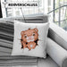 Otter 3D Grafik Kissen mit Füllung 40x40 Lustige Geschenkdidee Otter-Liebhaber (Grau) Blau Trendation