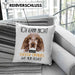 Cocker Spaniel Besitzer Kissen mit Füllung 40x40 Geschenk Lustiger Spruch Geschenkidee Ich Kann Nicht Mein Cocker Spaniel Hat Nein Gesagt (Grau) Blau Trendation