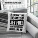 Fuel Kissen mit Füllung 40x40 Geschenk für Fluglotsen mit Spruch (Grau) Blau Trendation