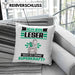 Leser Kissen mit Füllung 40x40 Geschenk für Leser Geburtstag Lustiger Spruch Was Ist Deine Superkraft (Grau) Grün Trendation