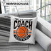 Basketball-Trainer Coach Kissen mit Füllung 40x40 Geschenk Lustig I Am The Coach Thats Why (Grau) Grau Trendation