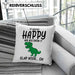 T-Rex Dino Kissen mit Füllung 40x40 Geschenk Wenn Du Glücklich Bist Und Du Es Weißt Klatsche Geschenkidee Dinosaurier Fans (Grau) Blau Trendation