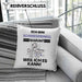 Schwiegerenkel Geschenk Kissen mit Füllung 40x40 Lustiger Spruch Ich Bin Schwiegerenkel Warum Weil Ich Es Kann Geschenkidee Bester Schwiegerenkel Geburtstag (Grau) Blau Trendation