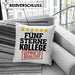 Bester Kollege Kissen mit Füllung 40x40 Geschenk für Besten Arbeitskollegen Lustiger Spruch 5 Sterne Kollege Geprüfte Qualität (Grau) Blau Trendation