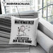 Mathematiker Kissen mit Füllung 40x40 Geschenk für Mathematiker Der Mann Der Alles Kann Geschenkidee zum Geburtstag (Grau) Blau Trendation