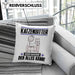 Katzensitter Kissen mit Füllung 40x40 Geschenk für Katzensitter Der Mann Der Alles Kann Geschenkidee zum Geburtstag (Grau) Grau Trendation
