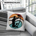 Basketball Kissen mit Füllung 40x40 Geschenk Basketballspieler Trainer Geschenkidee Lustige Kissen mit Füllung 40x40 Basketballer Jungs Jungen Coach (Grau) Grün Trendation
