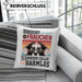 Border Collies Besitzerin Frauchen Kissen mit Füllung 40x40 Geschenk Lustiger Spruch Geschenkidee Vorsicht Vor Dem Frauchen (Grau) Rosa Trendation