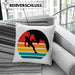 Bouldern Kissen mit Füllung 40x40 Klettern Grafik Geschenk für Kletterfans Boulderer (Grau) Blau Trendation