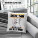 Indie-Fan Kissen mit Füllung 40x40 Geschenk für Indie-Fan Der Mann Der Alles Kann Geschenkidee zum Geburtstag (Grau) Blau Trendation