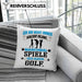 Golfer Geschenk Kissen mit Füllung 40x40 Ich Bin Nicht immer Schlecht Gelaunt Golfspieler (Grau) Grün Trendation