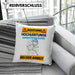 Marathonläufer Kissen mit Füllung 40x40 Geschenk Lustiger Spruch Geschenkidee für Marathonläufer Achtung Hochleistungs Marathonläufer Bei Der Arbeit (Grau) Blau Trendation