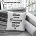 Katze Kissen mit Füllung 40x40 Geschenk Spruch Geschenkidee für Katzen-Mama Papa Katzenliebhaber Liebe Ist Ein Schnurren Auf Meinem Schoß (Grau) Blau Trendation